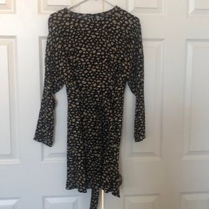 Animal print Zara long sleeve dress